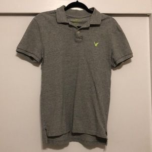 Grey American eagle polo